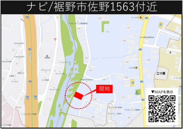 �É�������s���쎚�R����1561-14�̐V�z��ˌ��Ă̌��n�ē��}